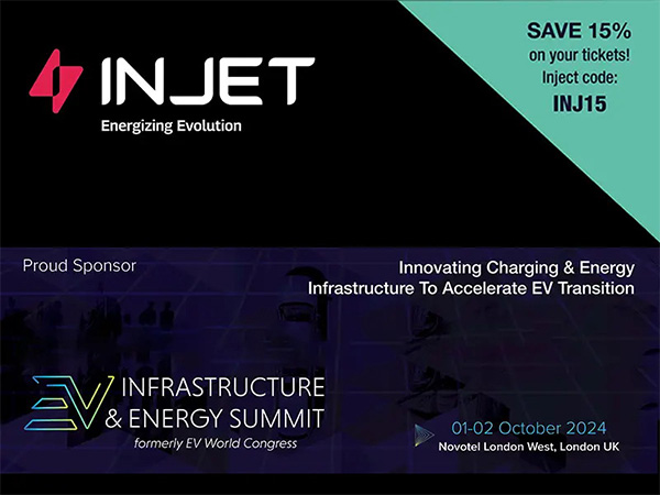 &Uacute;nase a Injet New Energy en la EV Infrastructure & Energy Summit 2024 con un 15% de descuento